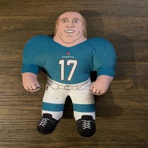 Ryan Tannehill Miami Dolphins Teal and White Plush Sports Figure Size 15 inches